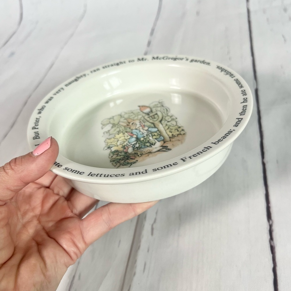 Vintage Wedgwood Peter Rabbit Porringer Baby Bowl - Picture 4 of 5